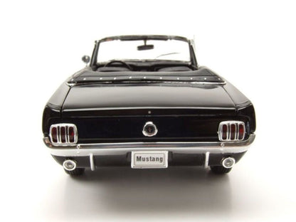 Welly Ford Mustang Cabrio 1964 - Black 1:18 Modell - Artexio