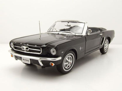 Welly Ford Mustang Cabrio 1964 - Black 1:18 Modell