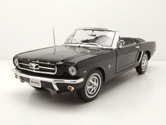 Welly Ford Mustang Cabrio 1964 - Black 1:18 Modell