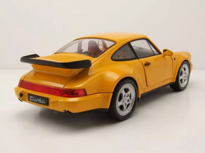 Welly Porsche 911 Turbo (964) - Yellow 1:18 Modell - Artexio