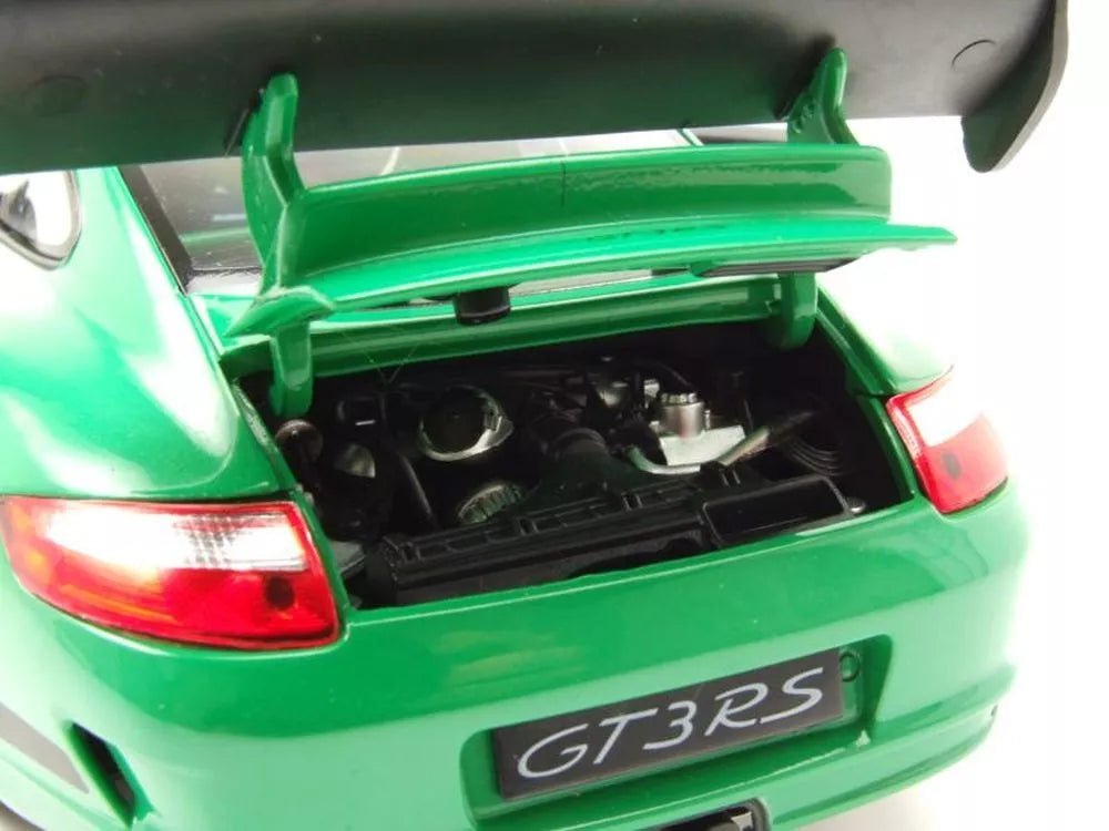 Welly Porsche GT3 RS - Green with lack Stripes 1:18 Modell - Artexio