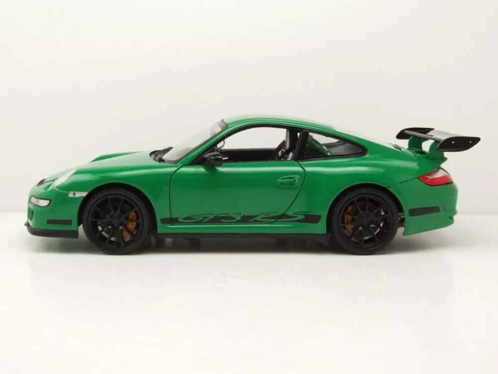 Welly Porsche GT3 RS - Green with lack Stripes 1:18 Modell - Artexio