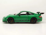 Welly Porsche GT3 RS - Green with black Stripes 1:18 Modell