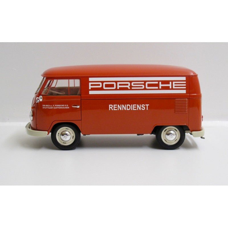 Welly Volkswagen T1 Kasten 1963 Porsche Renndienst 1:18 Modell - Artexio