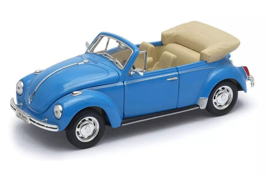 Welly VW Käfer Cabriolet 1959 - Light Blue 1:24 Modell - Artexio