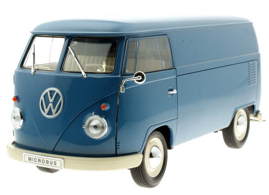 Welly VW T1 Box Wagon - Blue 1963 1:18 Modell - Artexio