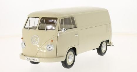 Welly VW T1 Box Wagon - Creme 1963 1:18 Modell