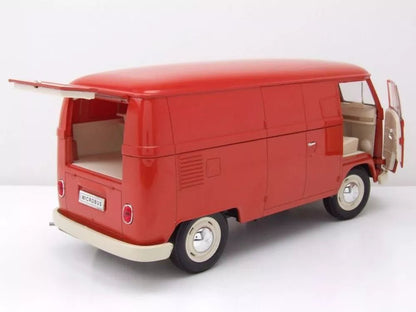 Welly VW T1 Box Wagon - Red 1963 1:18 Modell - Artexio