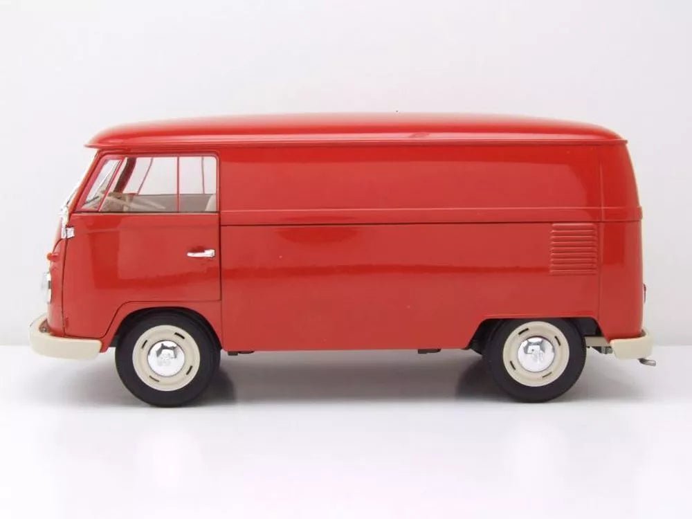 Welly VW T1 Box Wagon - Red 1963 1:18 Modell - Artexio