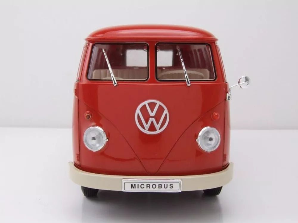 Welly VW T1 Box Wagon - Red 1963 1:18 Modell - Artexio