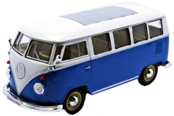 Welly VW T1 Bus 1962 - Blue/White 1:24 Modell