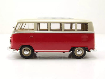 Welly VW T1 Bus 1962 - Red/White 1:24 Modell - Artexio