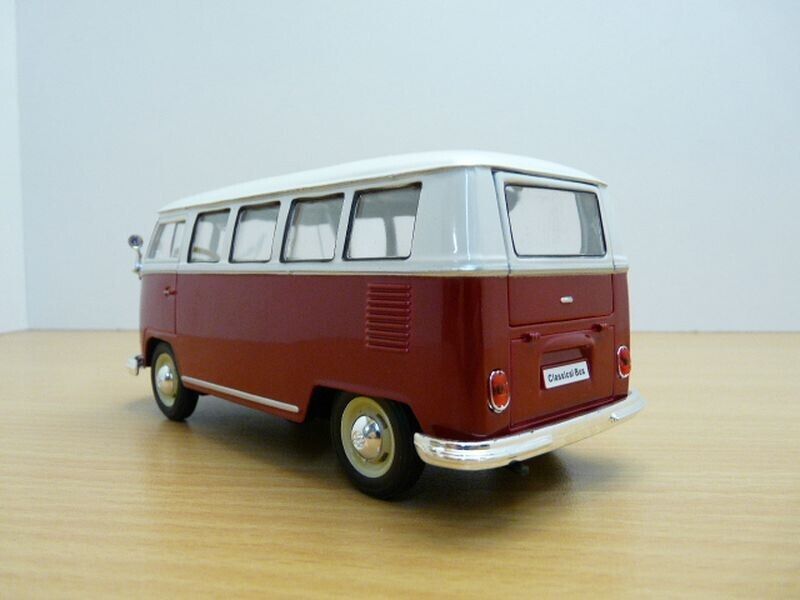 Welly VW T1 Bus 1962 - Red/White 1:24 Modell