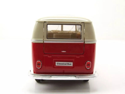 Welly VW T1 Bus 1962 - Red/White 1:24 Modell - Artexio