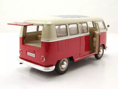 Welly VW T1 Bus 1962 - Red/White 1:24 Modell - Artexio