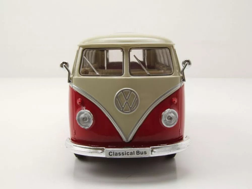 Welly VW T1 Bus 1962 - Red/White 1:24 Modell - Artexio