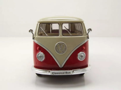 Welly VW T1 Bus 1962 - Red/White 1:24 Modell - Artexio