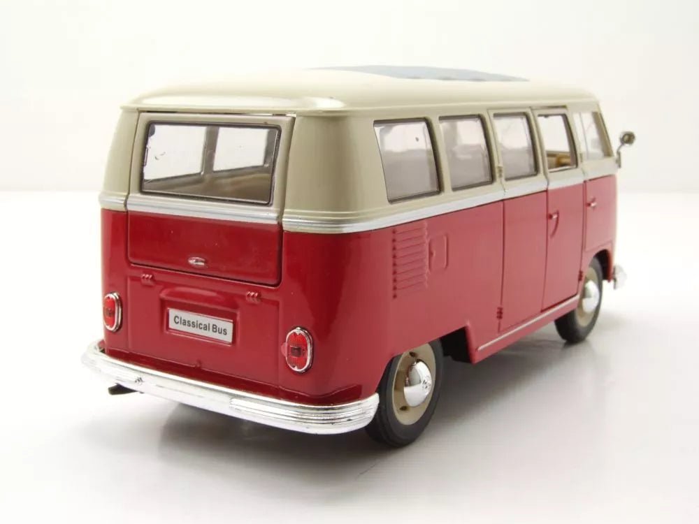 Welly VW T1 Bus 1962 - Red/White 1:24 Modell - Artexio