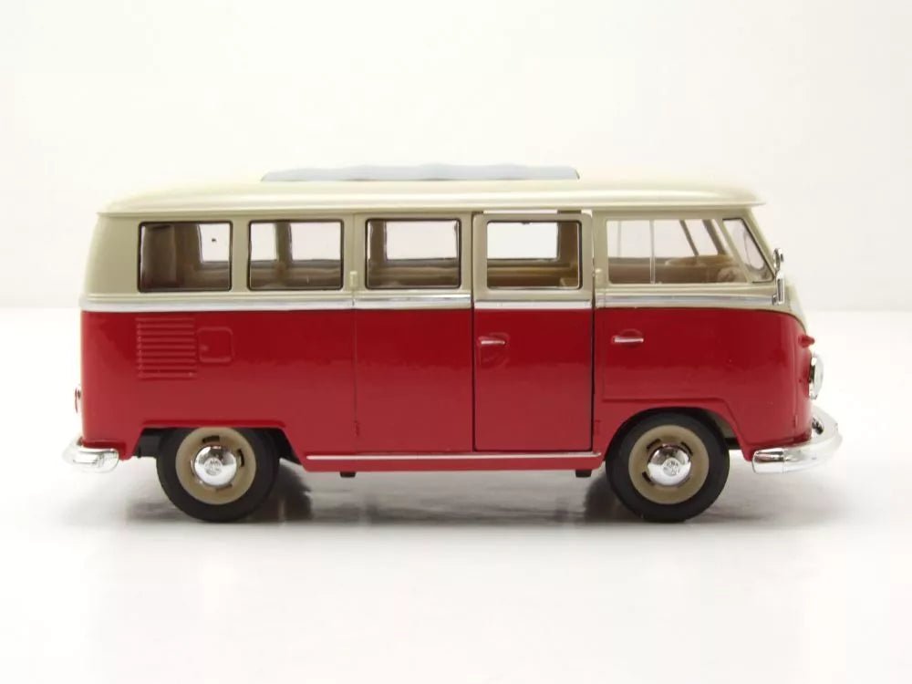 Welly VW T1 Bus 1962 - Red/White 1:24 Modell - Artexio