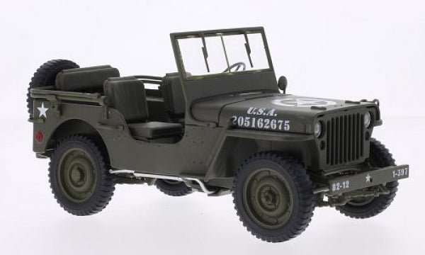 Welly Willys Jeep, U.S. Army - Green 1:18 Modell