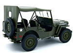Welly Willys Jeep U.S. Army with Soft Top - Green 1:18 Modell