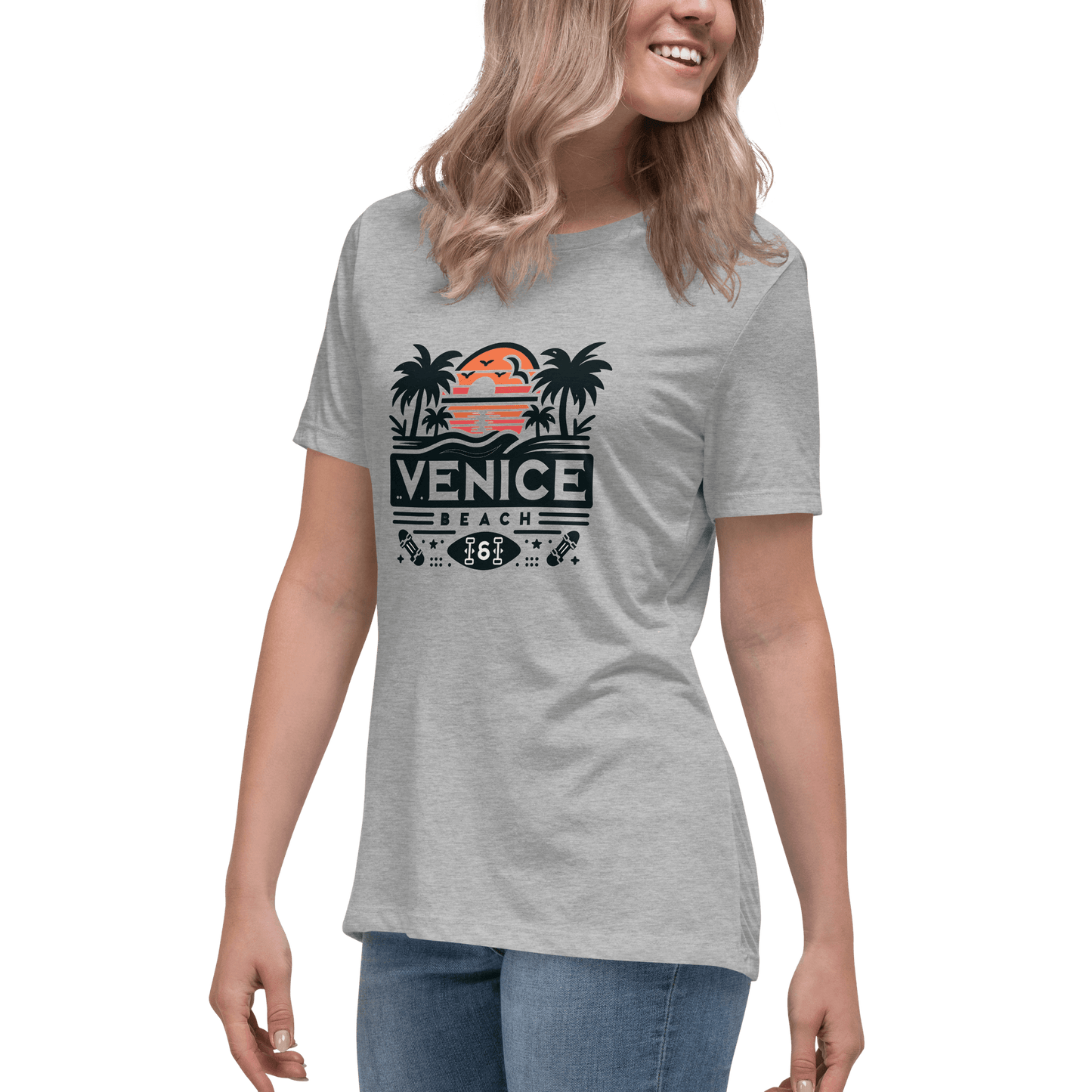 Lockeres Damen T-Shirt "Venice Beach" - Artexio