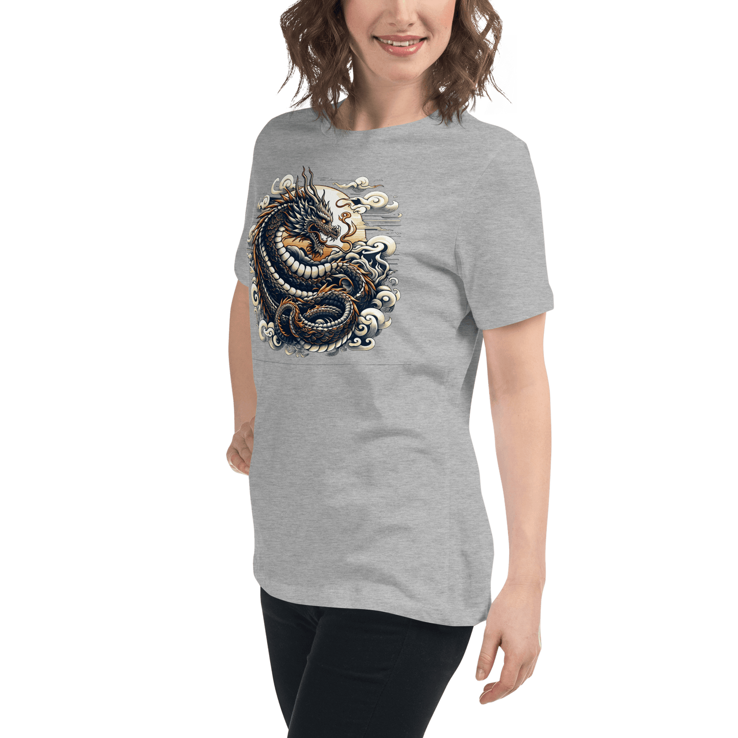 Loose ladies T-shirt "Dragon"