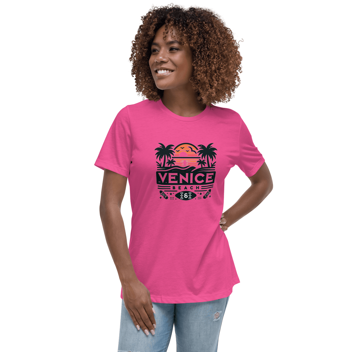 Lockeres Damen T-Shirt "Venice Beach" - Artexio