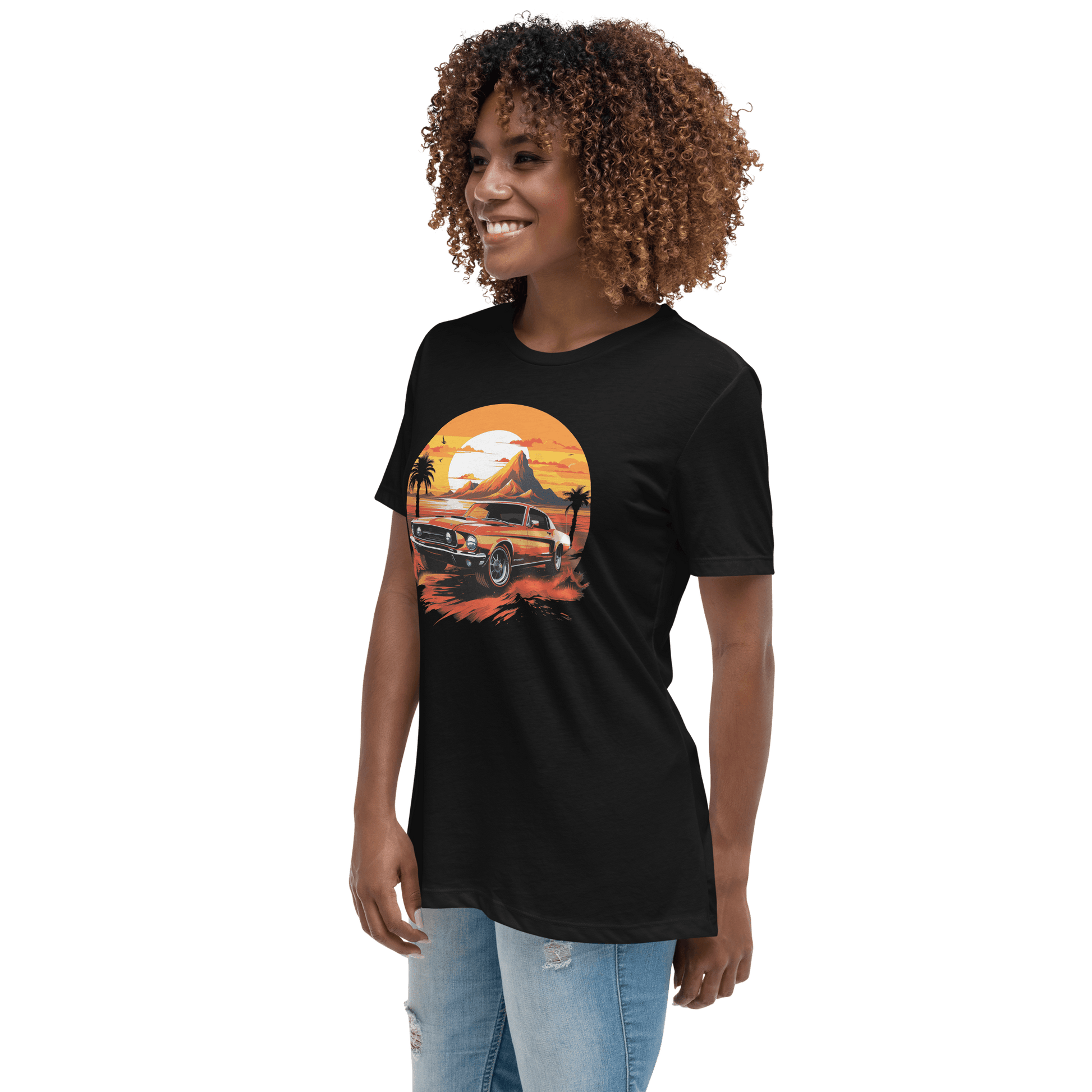 Lockeres Damen-T-Shirt "Ford Mustang" - Artexio