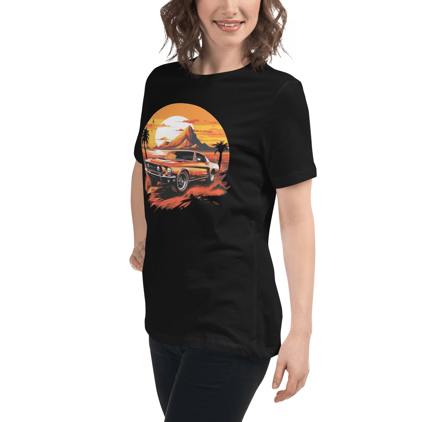 Lockeres Damen-T-Shirt "Ford Mustang" - Artexio