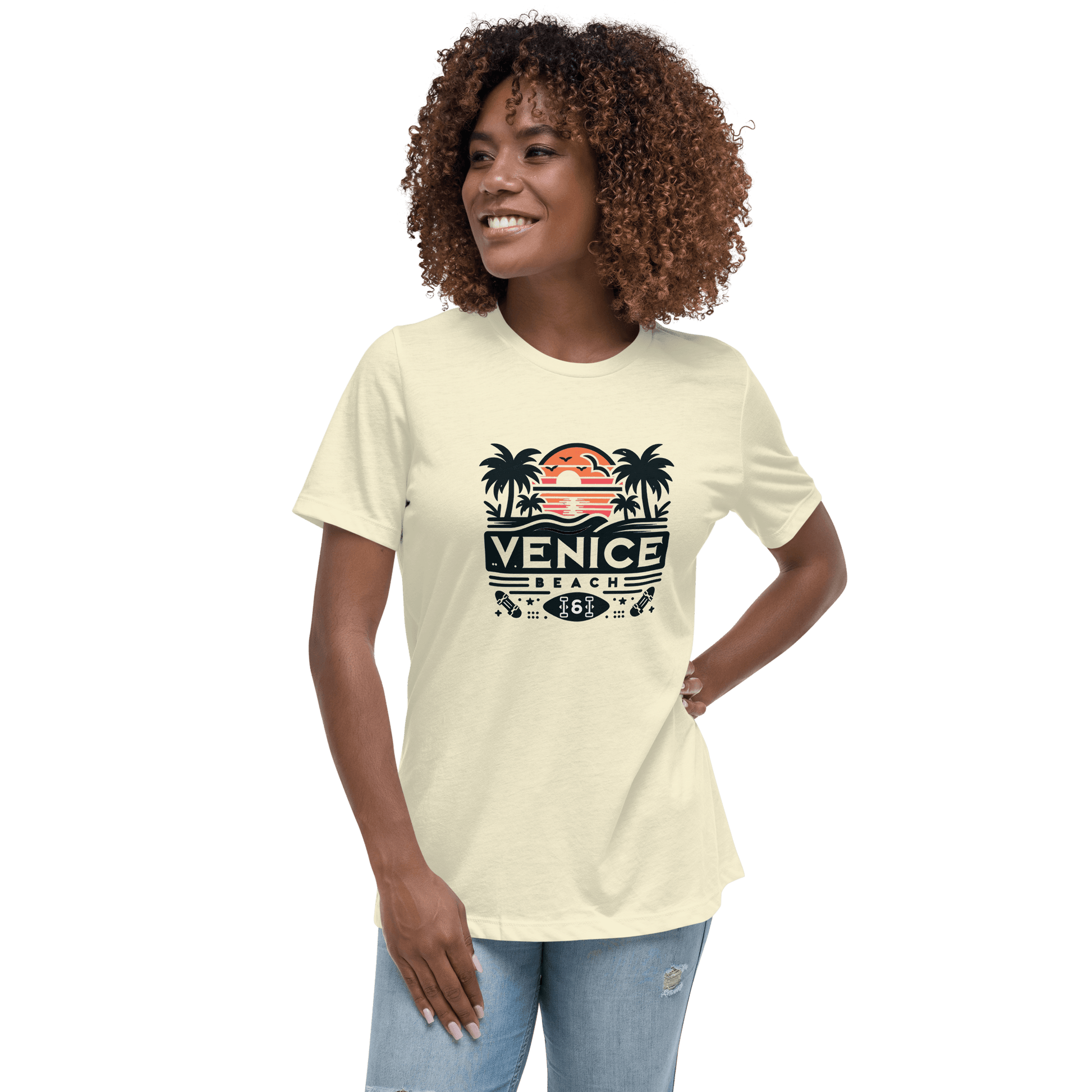 Lockeres Damen T-Shirt "Venice Beach" - Artexio