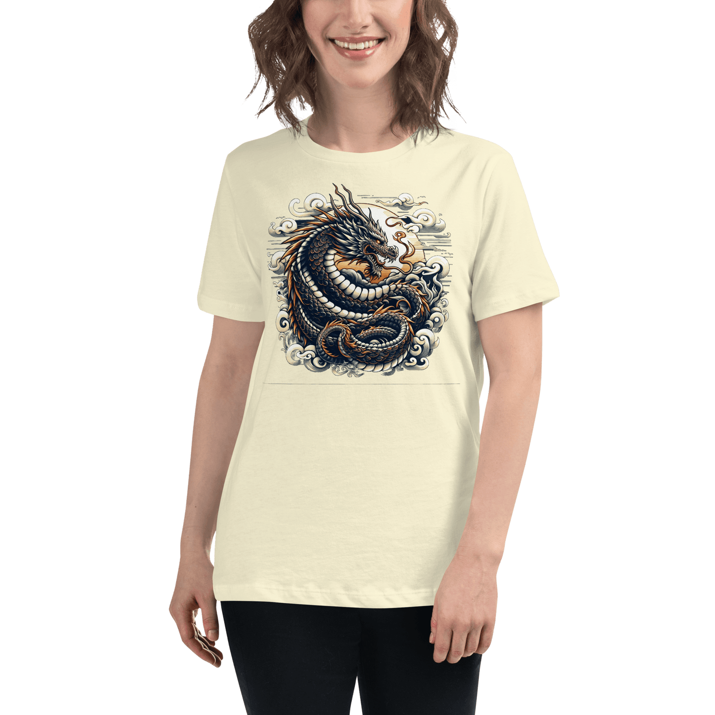 Loose ladies T-shirt "Dragon"