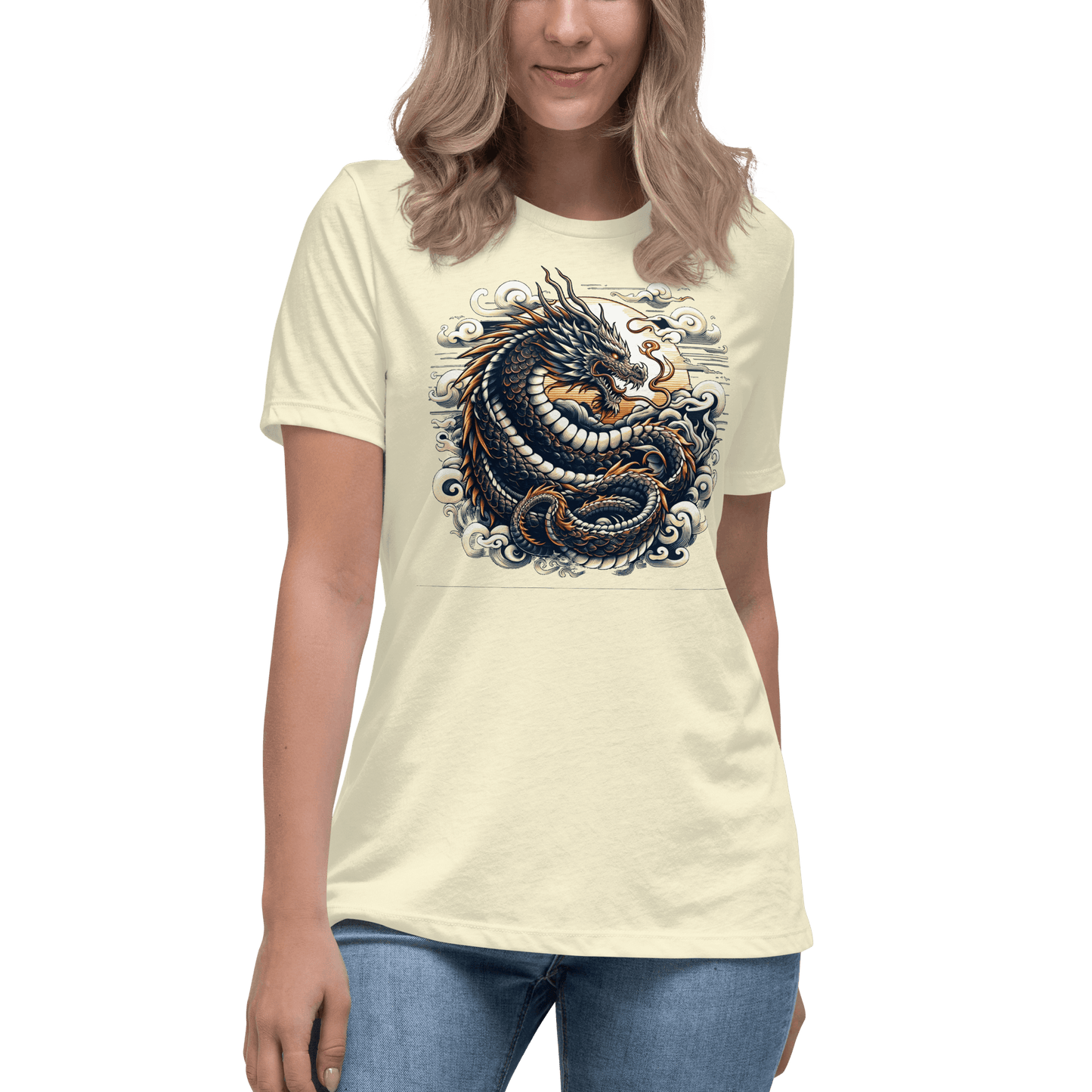 Loose ladies T-shirt "Dragon"