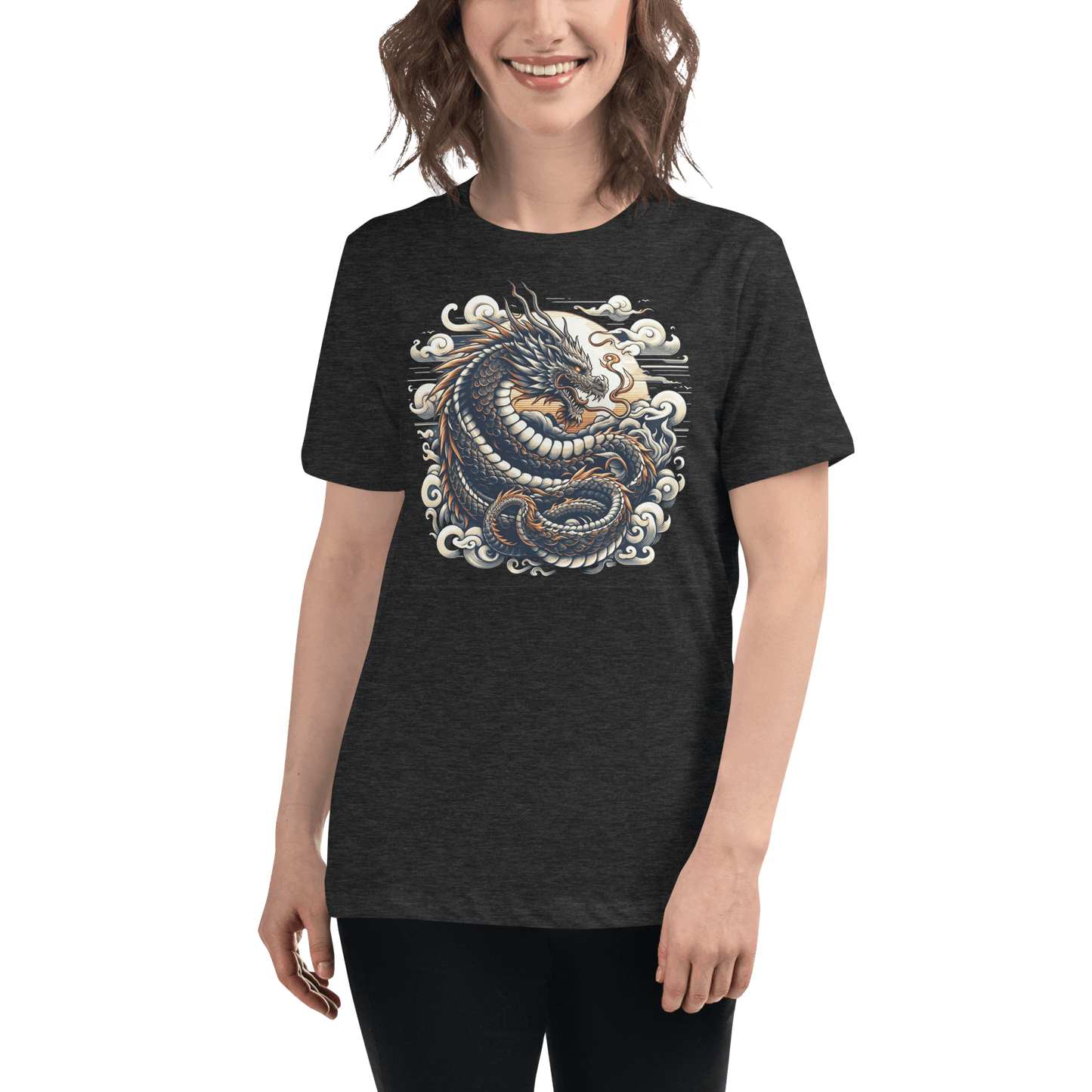 Loose ladies T-shirt "Dragon"