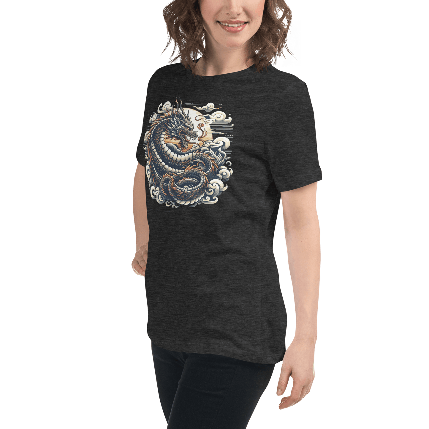 Loose ladies T-shirt "Dragon"