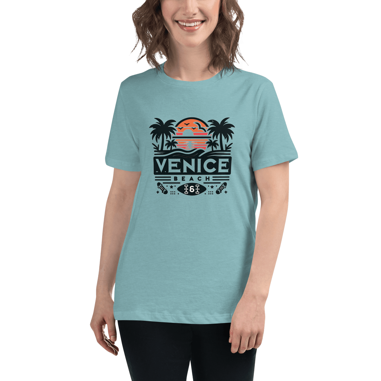 Lockeres Damen T-Shirt "Venice Beach" - Artexio