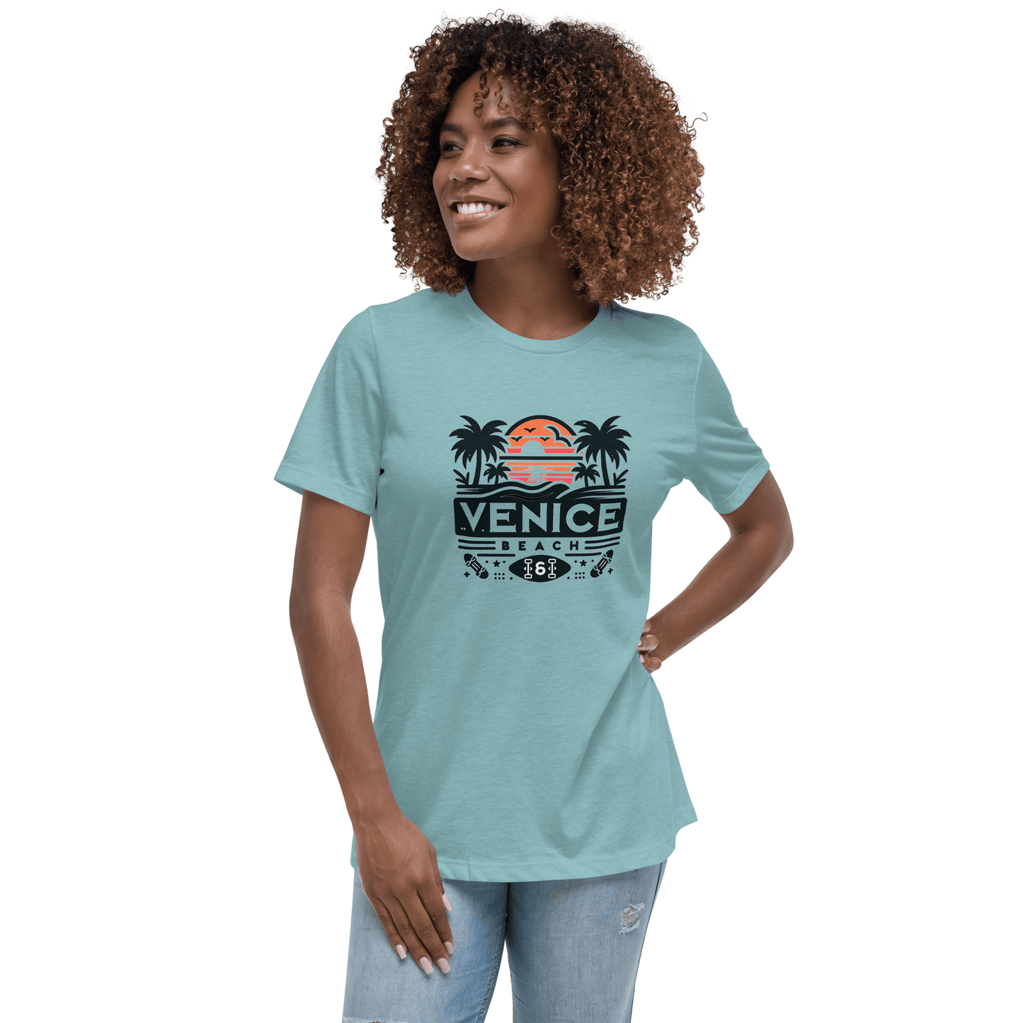 Lockeres Damen T-Shirt "Venice Beach" - Artexio