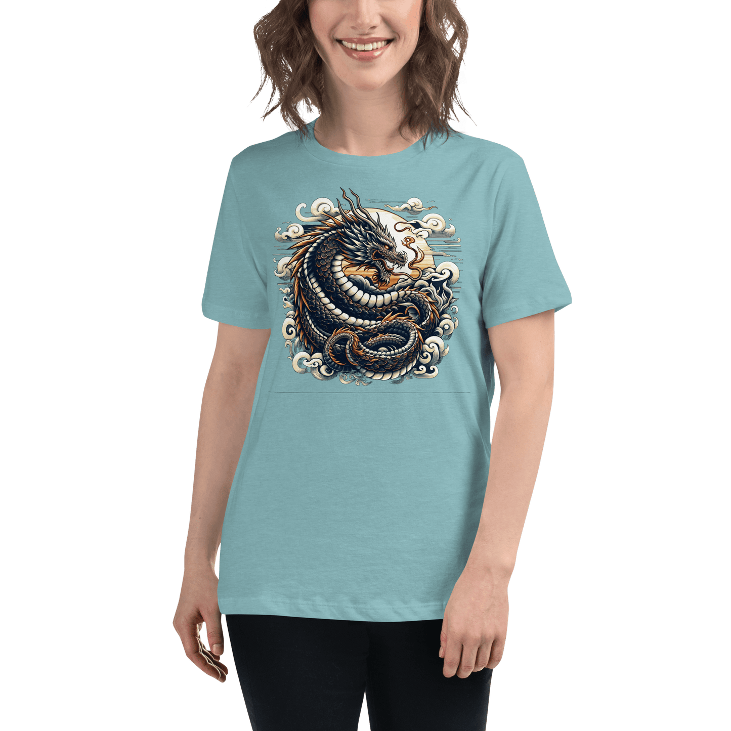 Loose ladies T-shirt "Dragon"