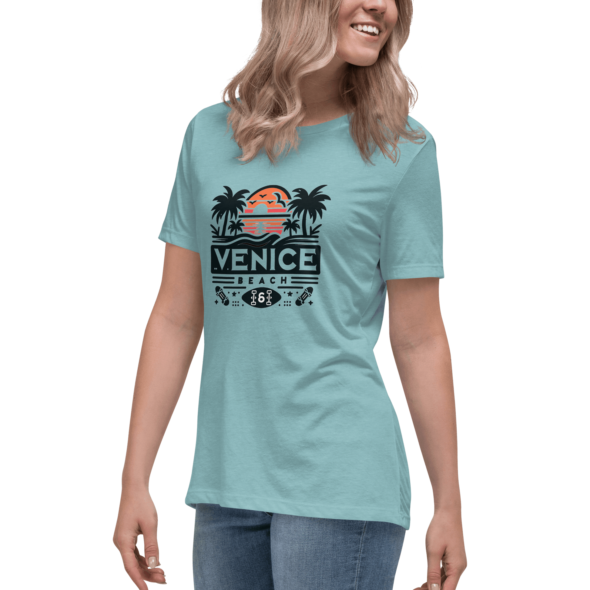 Lockeres Damen T-Shirt "Venice Beach" - Artexio