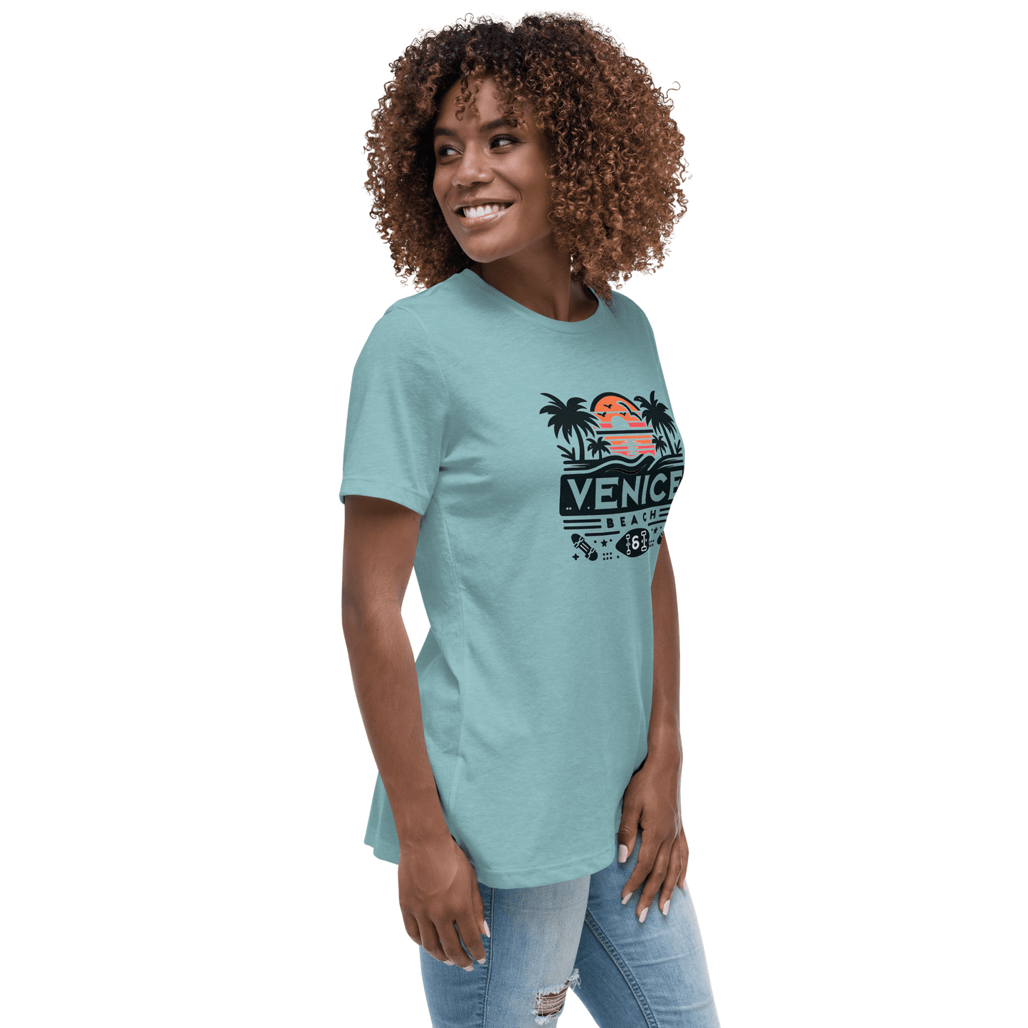 Lockeres Damen T-Shirt "Venice Beach" - Artexio