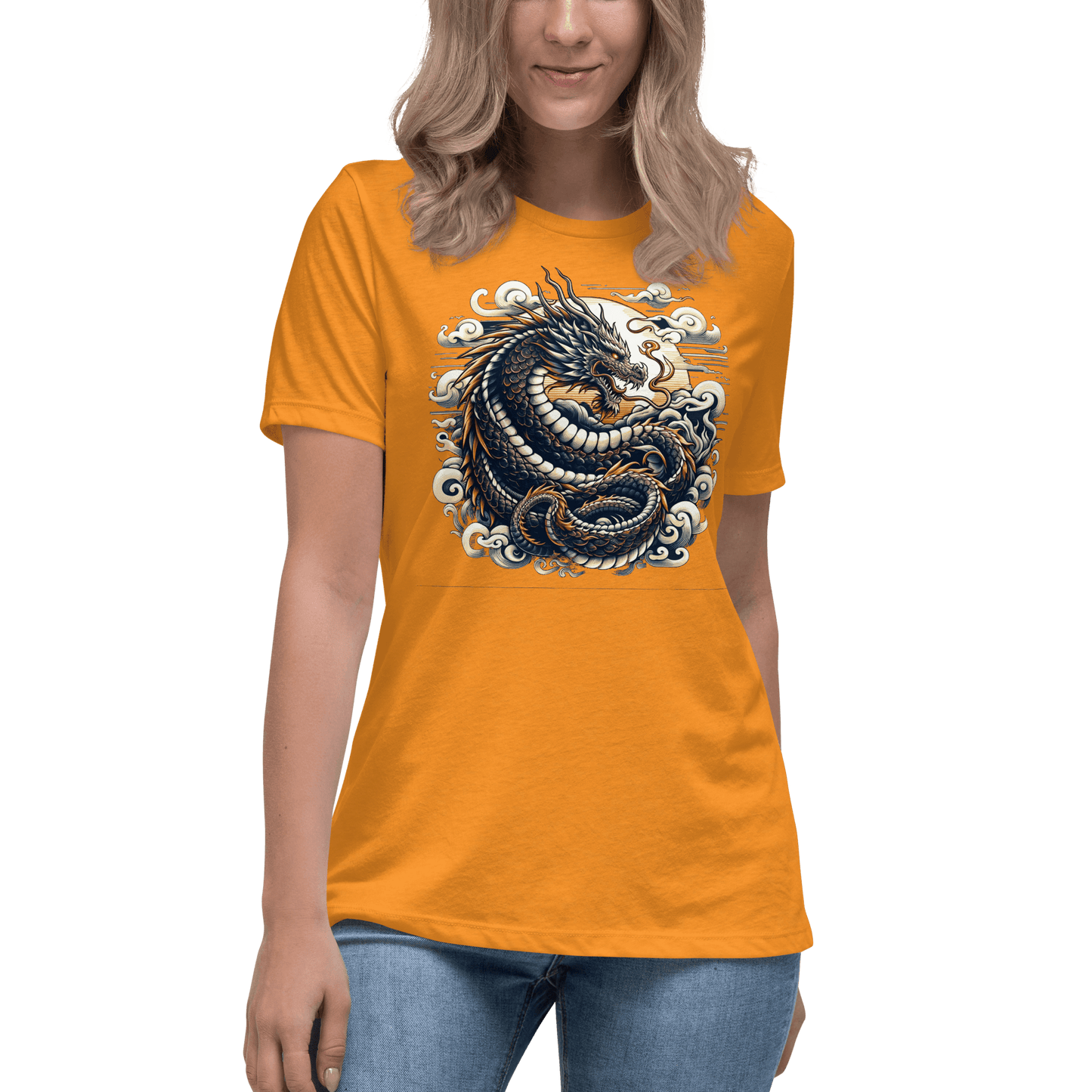 Loose ladies T-shirt "Dragon"