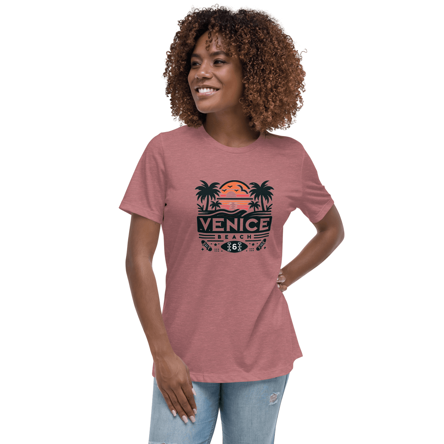 Lockeres Damen T-Shirt "Venice Beach" - Artexio