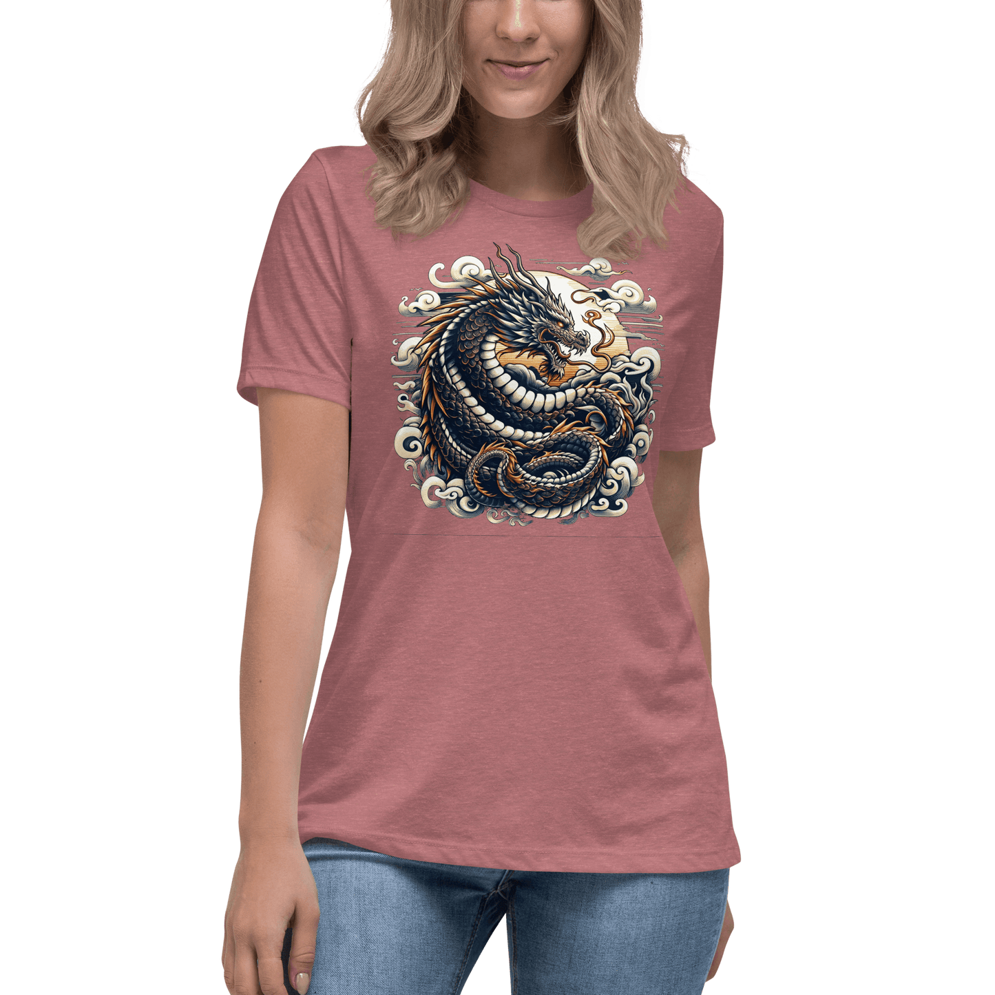 Loose ladies T-shirt "Dragon"