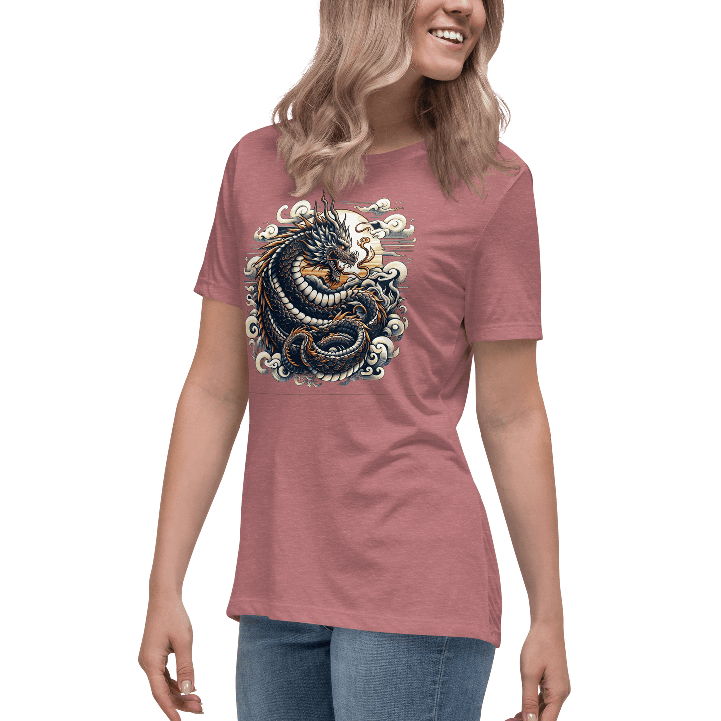 Loose ladies T-shirt "Dragon"