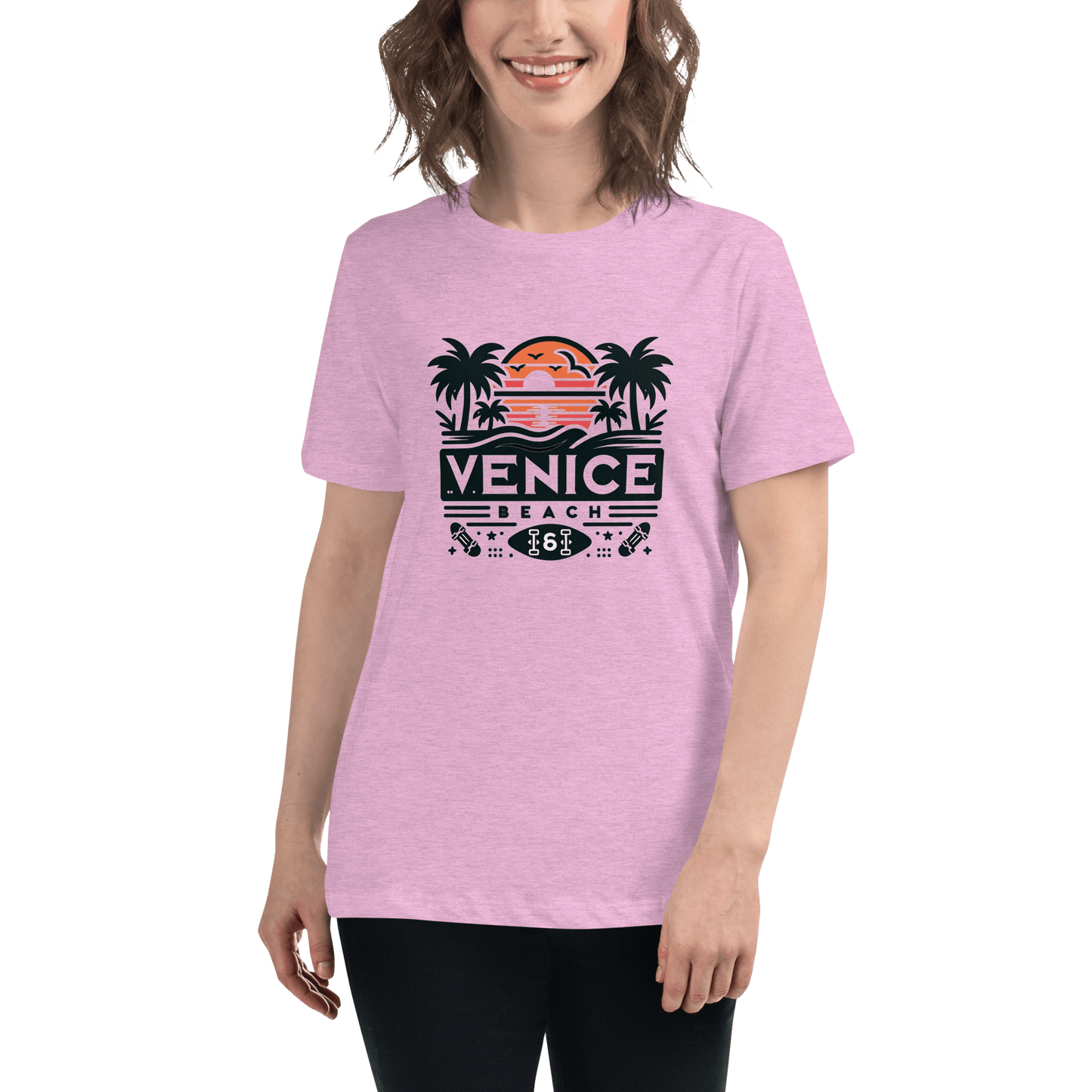 Lockeres Damen T-Shirt "Venice Beach" - Artexio