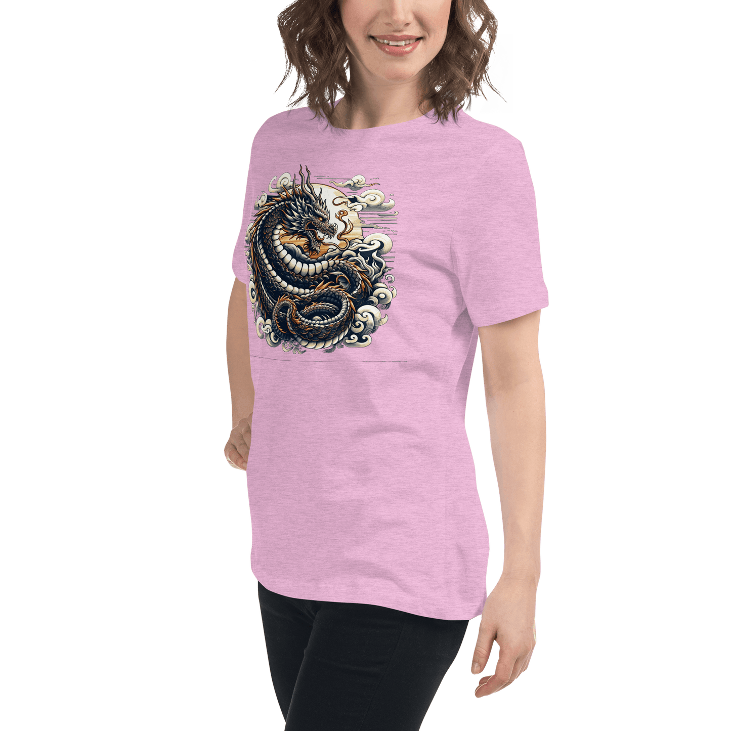 Loose ladies T-shirt "Dragon"