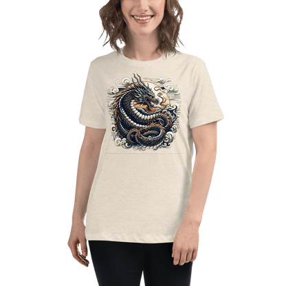 Loose ladies T-shirt "Dragon"