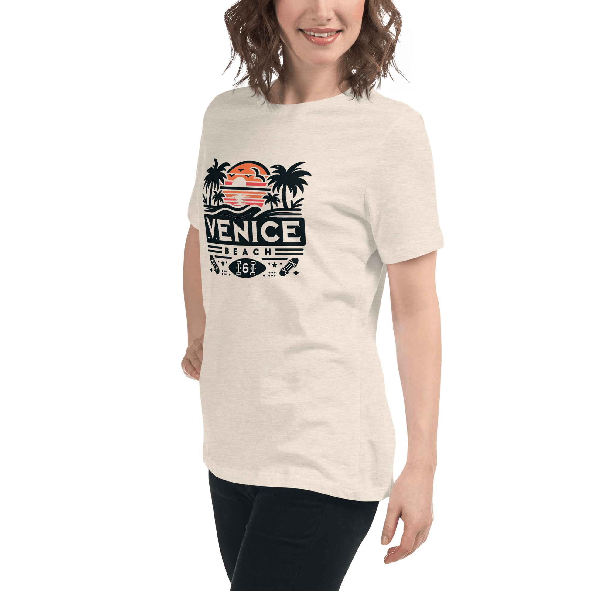 Lockeres Damen T-Shirt "Venice Beach" - Artexio