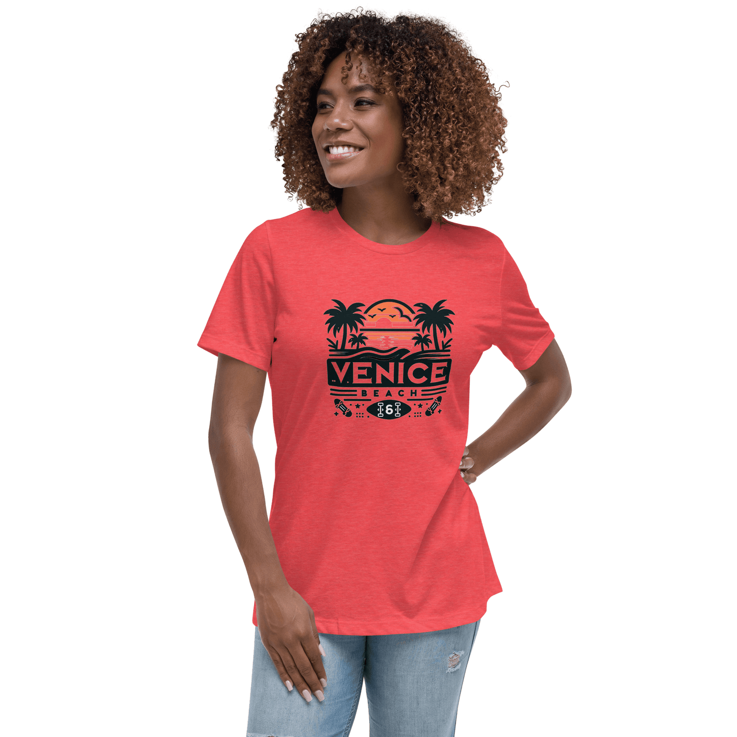 Lockeres Damen T-Shirt "Venice Beach" - Artexio