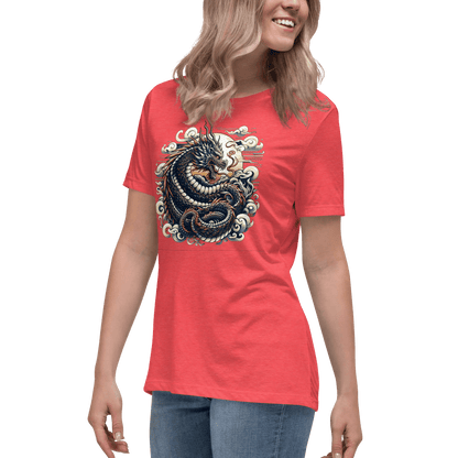 Loose ladies T-shirt "Dragon"